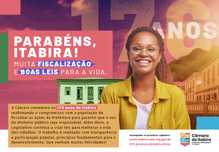 Itabira completa 176 anos de história e evolução. Itabira completa 176 anos de história e evolução.