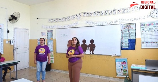 Creas inicia a??es da campanha Maio Laranja em escolas municipais