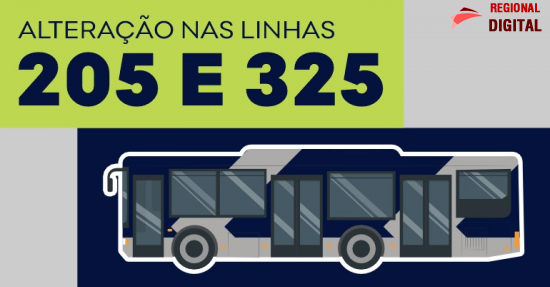 Itiner?rios das linhas 325 e 205 ser?o alterados a partir desta quinta (11) e sexta-feira (12)