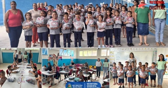 Entrega de novos uniformes escolares